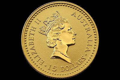 15 Dólares 1/10 Onça Wallaru 1992 Austrália