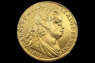 6400 Réis (Peça) D. João Príncipe Regente 1809 R Portugal
