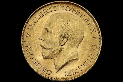 Libra Jorge V 1928 SA Grã-Bretanha